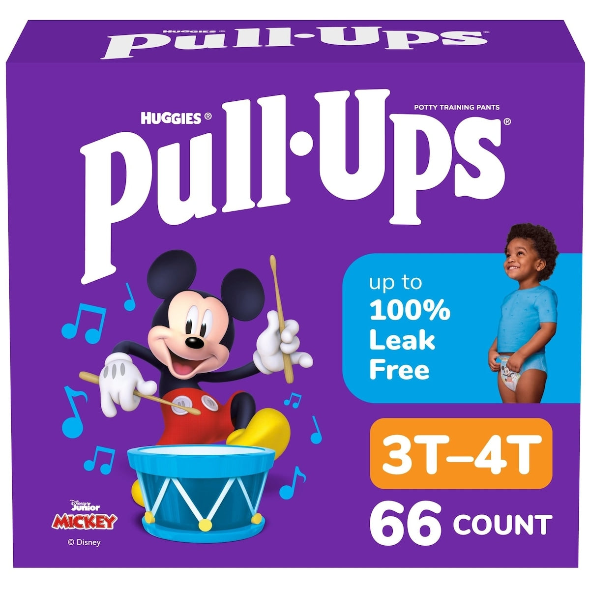 Pull Ups 66ct Learning Designs Boys' Training Pants, 3T-4T