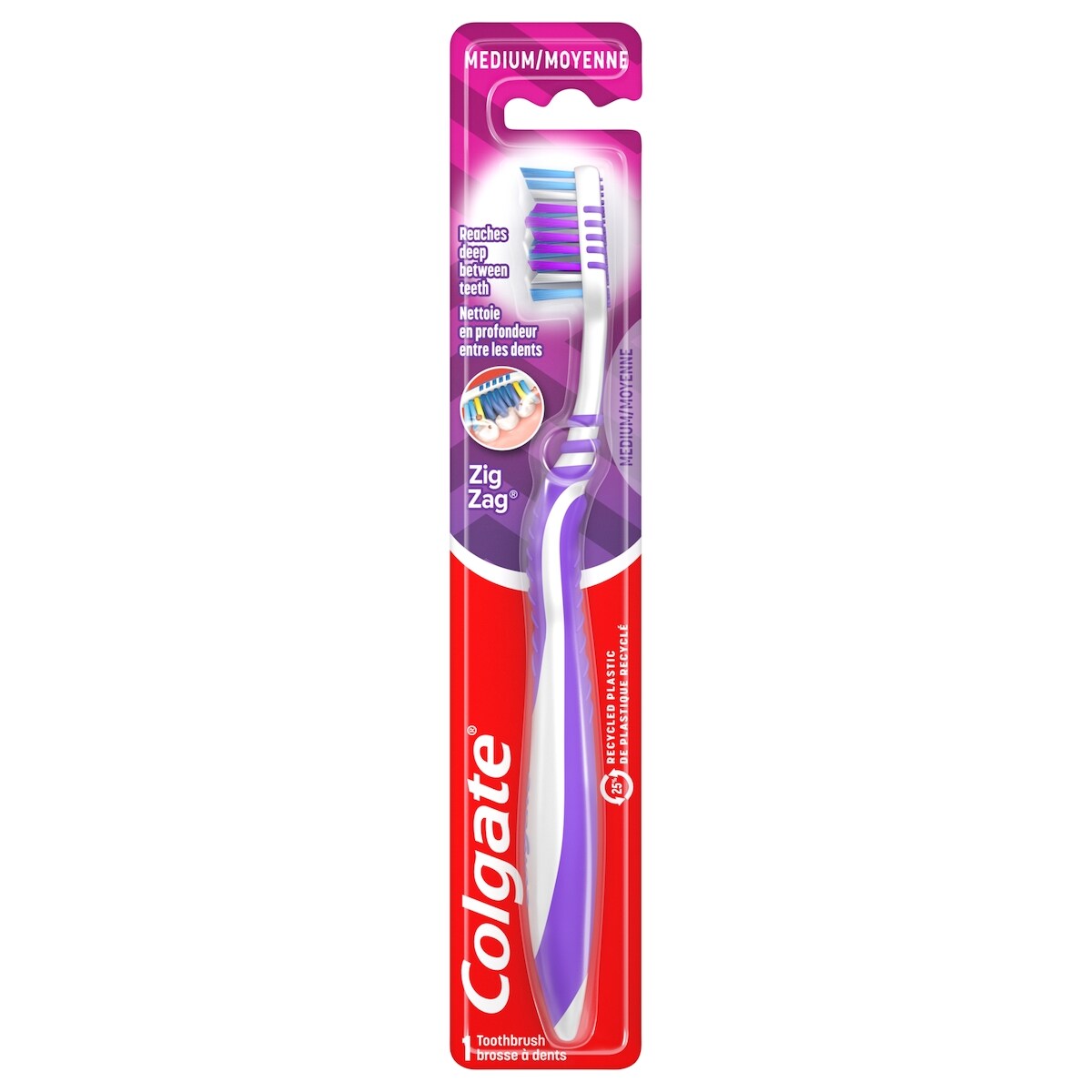 Colgate Zig Zag Deep Clean Medium Toothbrush, Adult Toothbrushes
