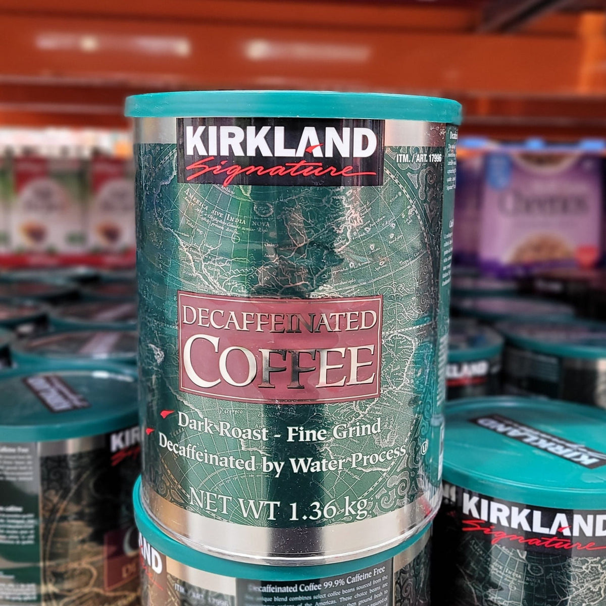 KIRKLAND SIGNATURE DECAFFEINATED COFFEE 1 36 KG