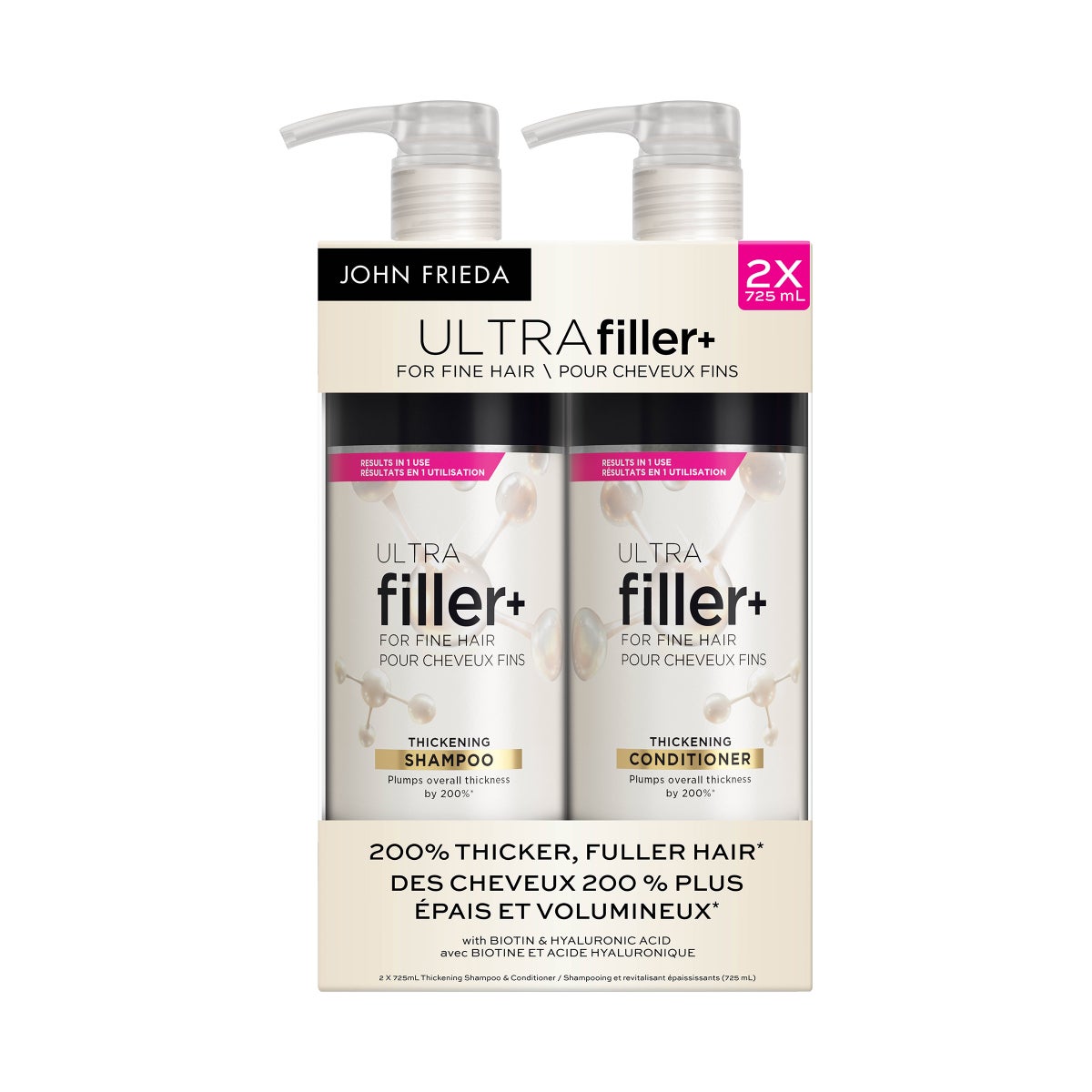 John Frieda Shampoo & Conditioner 2 X 725 ml