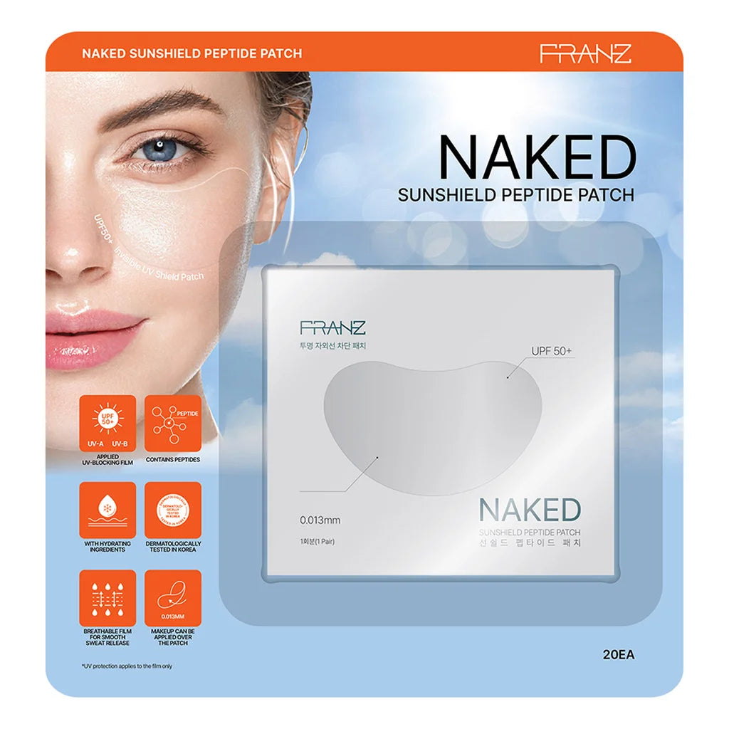 Franz Naked Sunshield Peptide Patch, 20-pairs