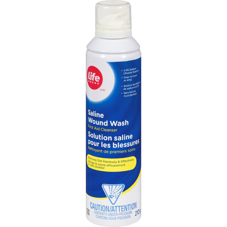 Life Brand Sterile Saline Wound Wash,