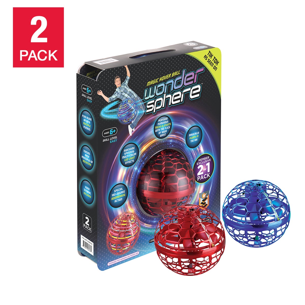 Wonder Sphere Magic Hover Ball - 2 pack