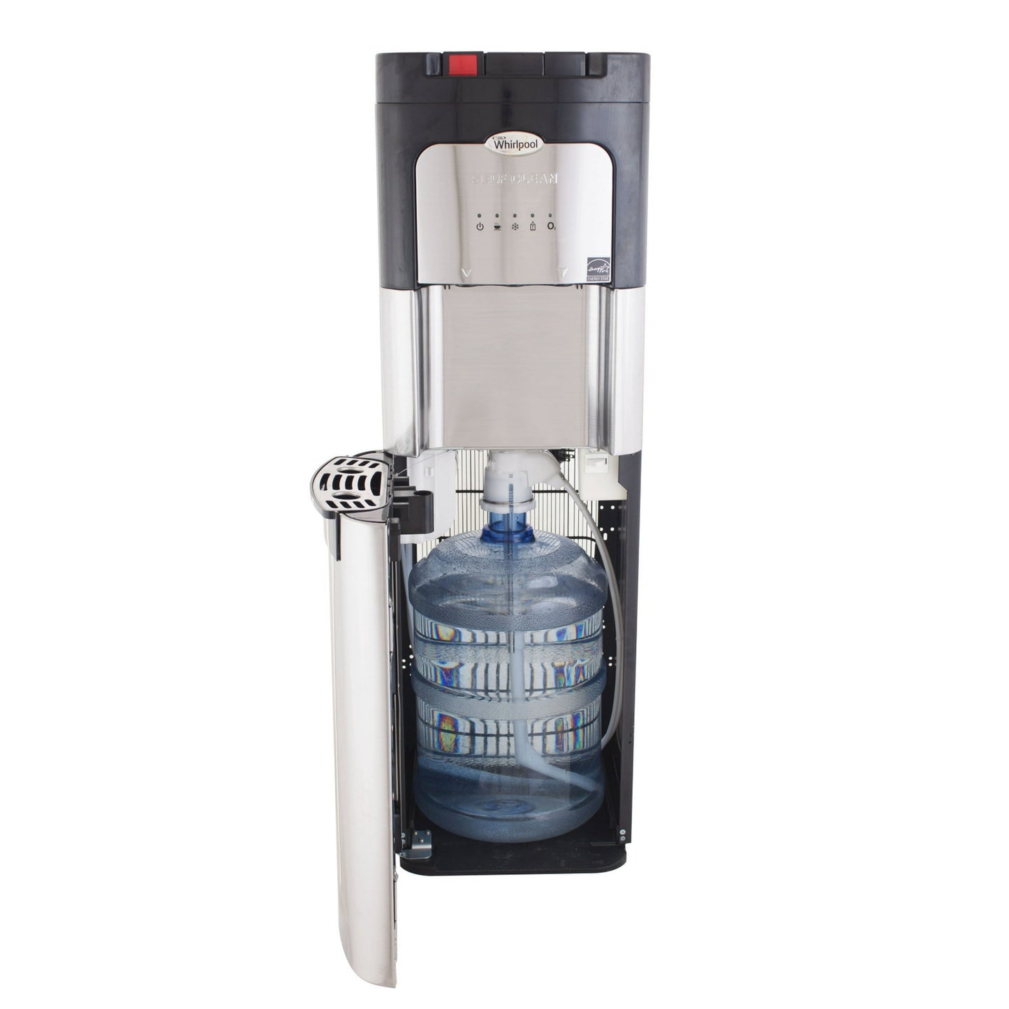 Whirlpool Stainless Steel Bottom-Load Water Dispenser with Self Clean and 5-LED Function Indicator