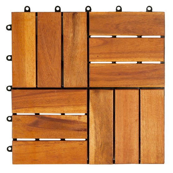 Acacia Deck Tile 10-pack