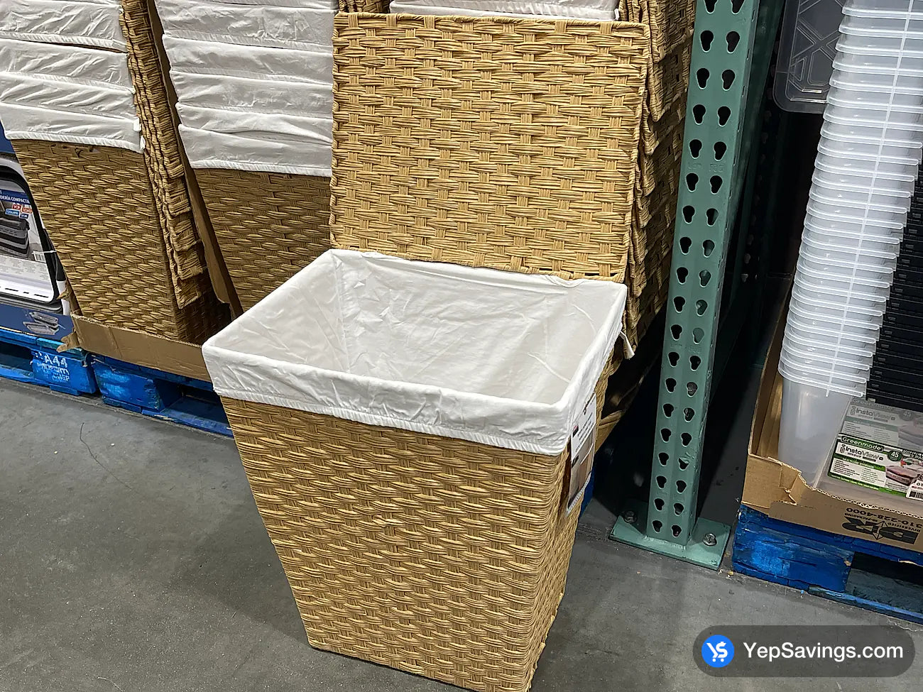Seville Classics Laundry Hamper 49 X 36 X 58 Cm
