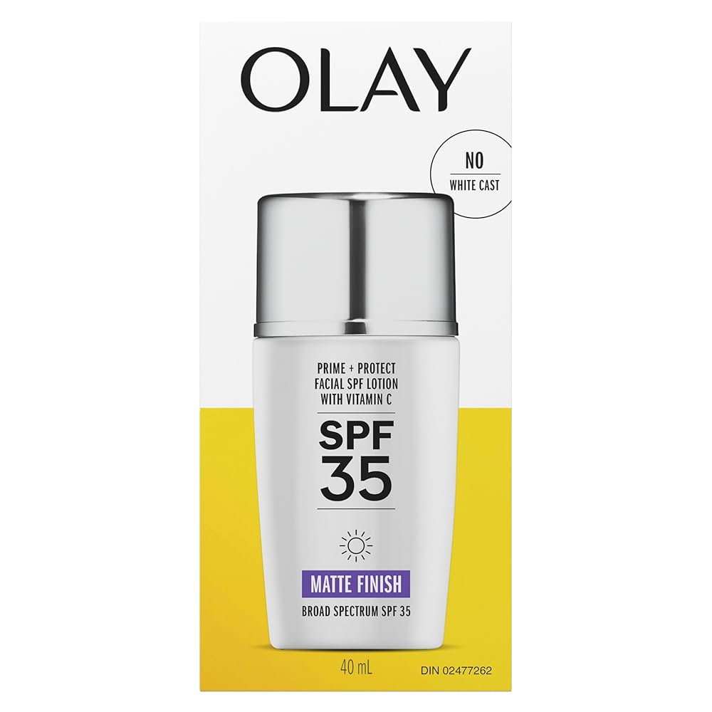Olay Prime & Protect SPF 35 Mattifying Face Sunscreen, Matte Finish, 40 mL
