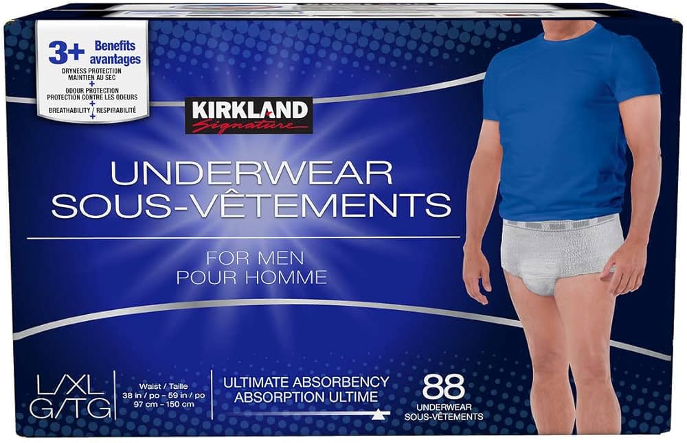 Kirkland Signature Men's Protective Underwear S- XL