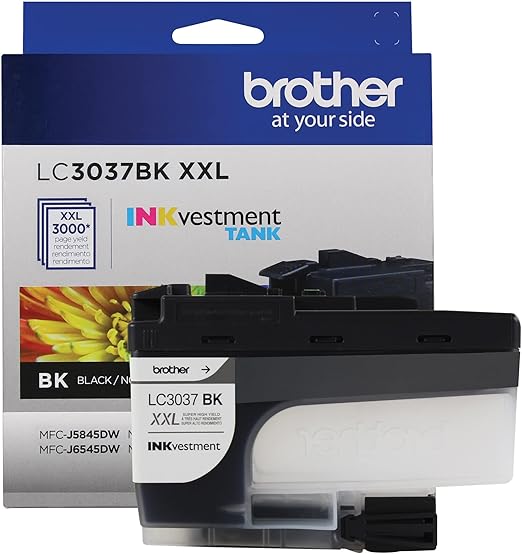 Brother LC3037BKS Genuine Super High-Yield Black Inkvestment Tank Ink Cartridge