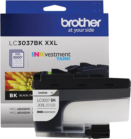 Brother LC3037BKS Genuine Super High-Yield Black Inkvestment Tank Ink Cartridge