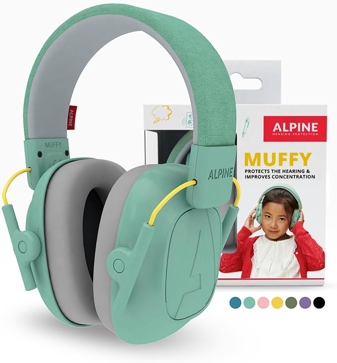 Alpine Muffy - Noise Cancelling Headphones for Kids,CE & ANSI Certified, Earmuffs for Autism