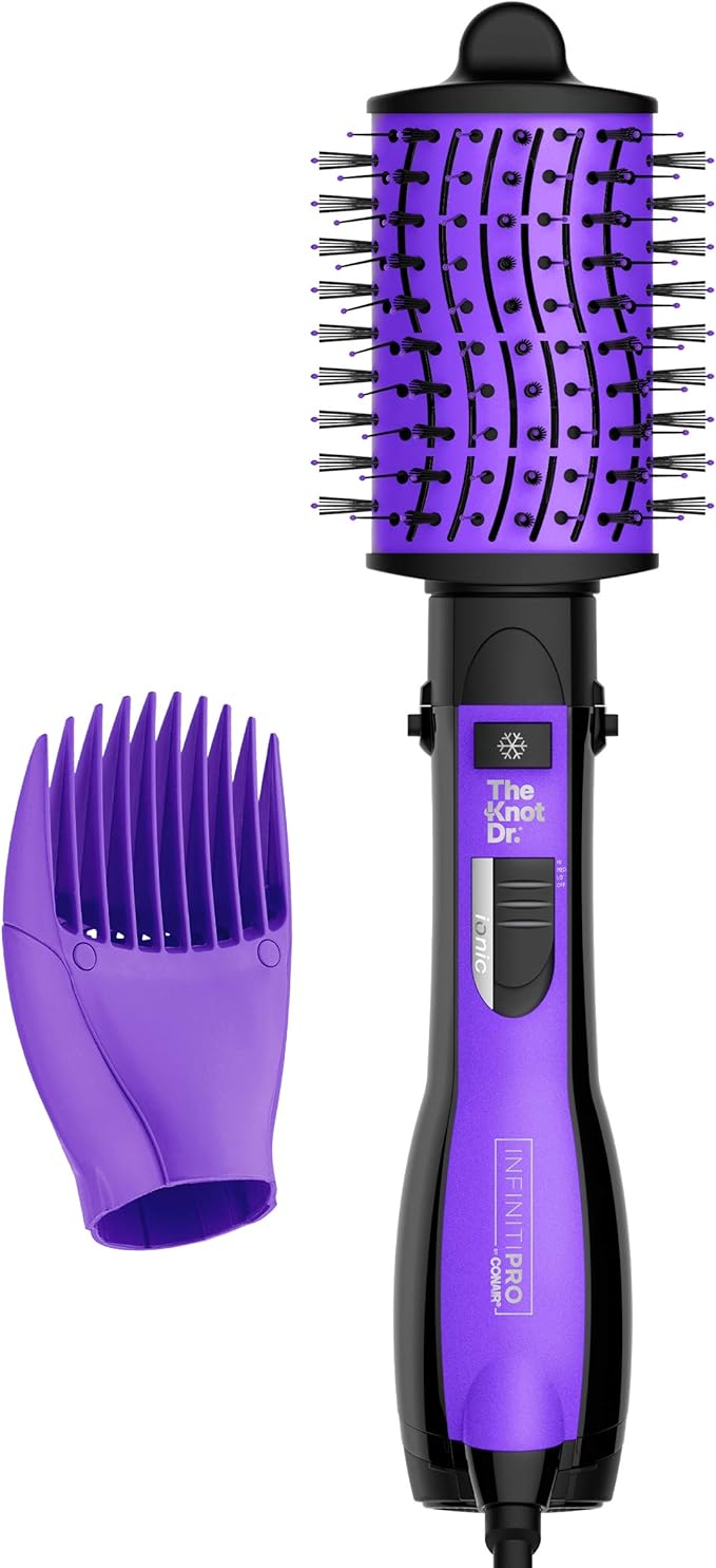 INFINITIPRO BY CONAIR The Knot Dr. All-in-One Oval Dryer Brush, Hair Dryer & Volumizer, Hot Air Brush