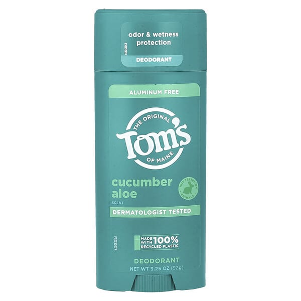 Tom's of Maine, Aluminum Free Deodorant, Cucumber Aloe, 3.25 oz (92 g)