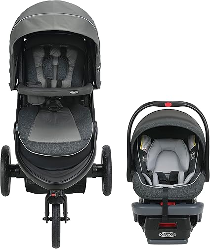 Graco TrailRider Jogging Stroller & SnugRide SnugLock 35 Car Seat