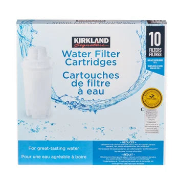 Kirkland water filter cartridges Pack of 10 filters