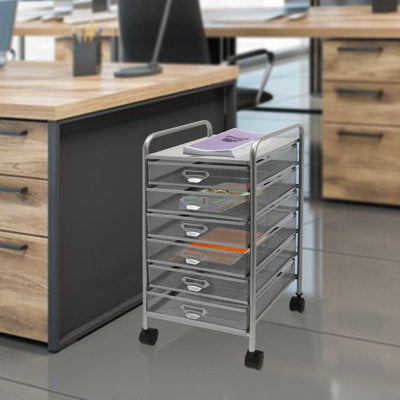 6-Drawer Rolling Organizer Storage Cart