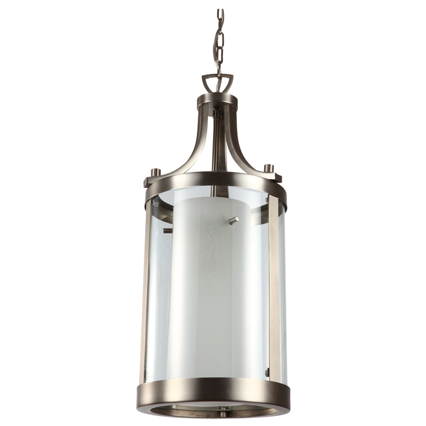 Entrance Ceiling Light (Brush Nickel Finish, Glass)