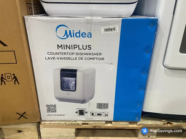 MIDEA MINIPLUS COUNTERTOP DISHWASHER, WHITE