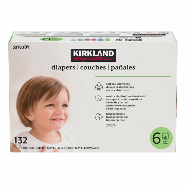 Kirkland Signature Size 6 Diapers 132 ct