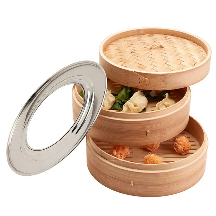 Infuse Bamboo Steamer 4 Pieces