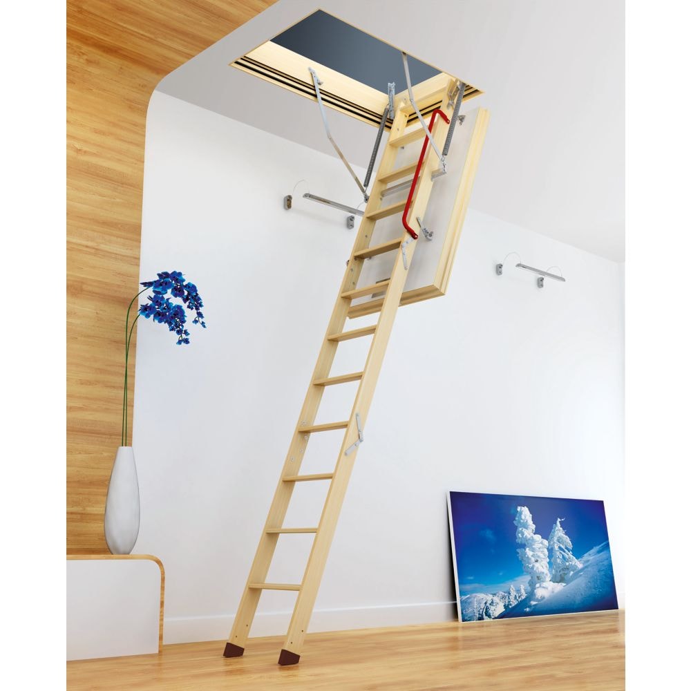Fakro Attic Ladder (Wooden insulated ) LWT 30X54 300 lbs 10 ft 1 in