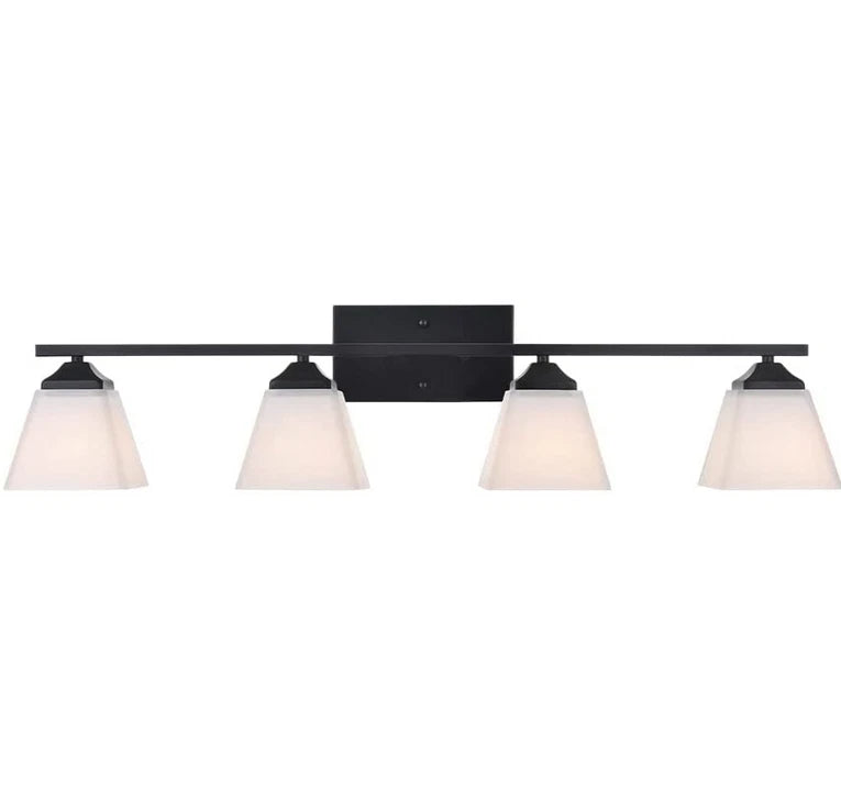 LauxaL Industrial Bath Wall Vanity Light Fixtures Over Mirror with Opal White