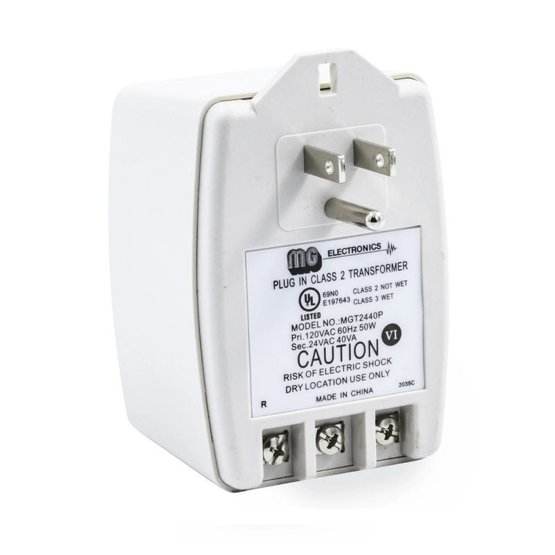 Mg Electronics 24 Volt Ac 40va Class 2 Transformer (Model#mgt2440)