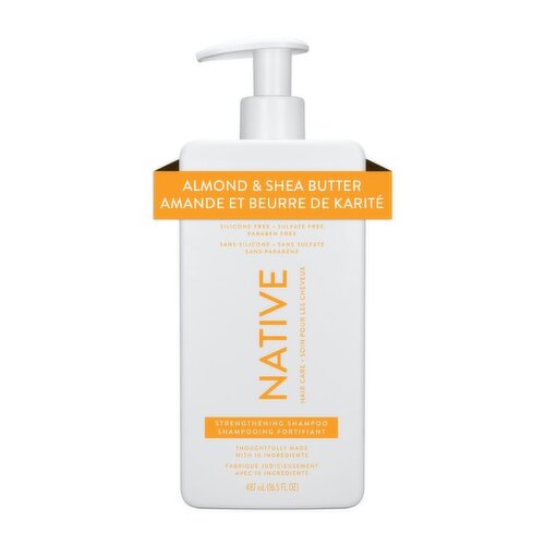 Native - Strengthening Shampoo, Almond & Shea, 487 ml