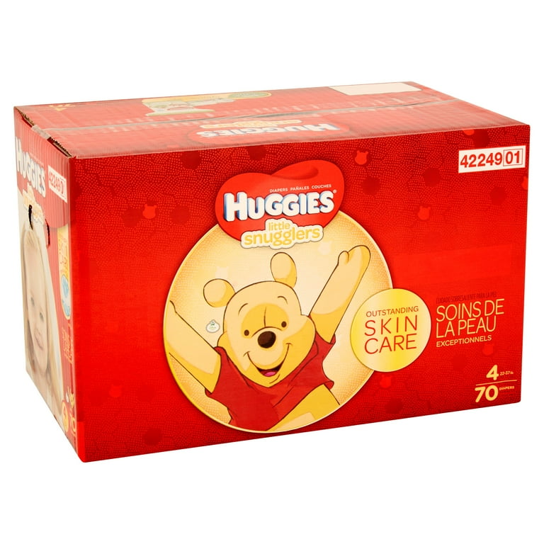 Huggies Little Snugglers Diapers, Size 4, 70 Count