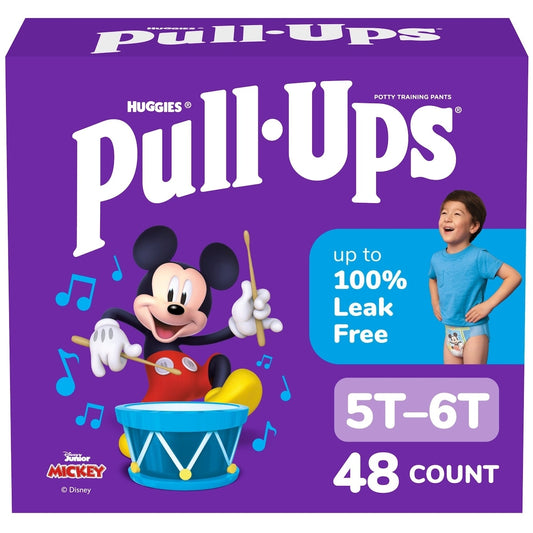 Pull Ups 48 ct Boys' Potty Training Pants, 5T-6T (46+ lbs)