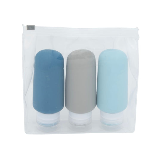 3Pcs 88ML Silicone Bottles Set