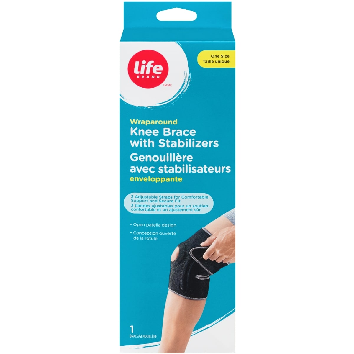 Life Brand Wraparound Knee Brace with Stablizers