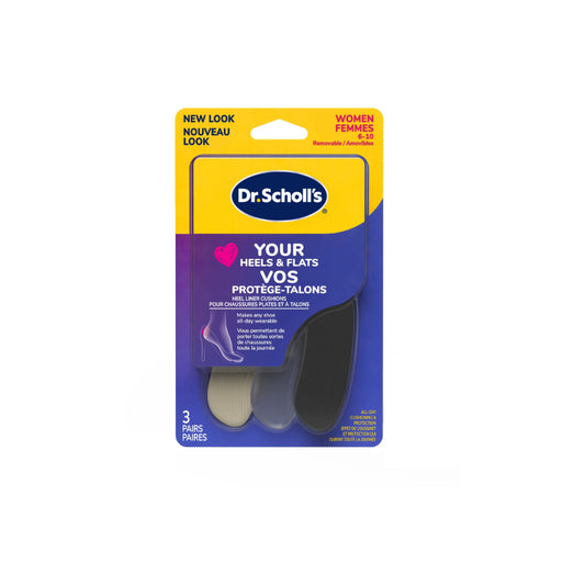 Dr. Scholl's Love Your Heels and Flats Heel Liner Cushions - 3 pairs