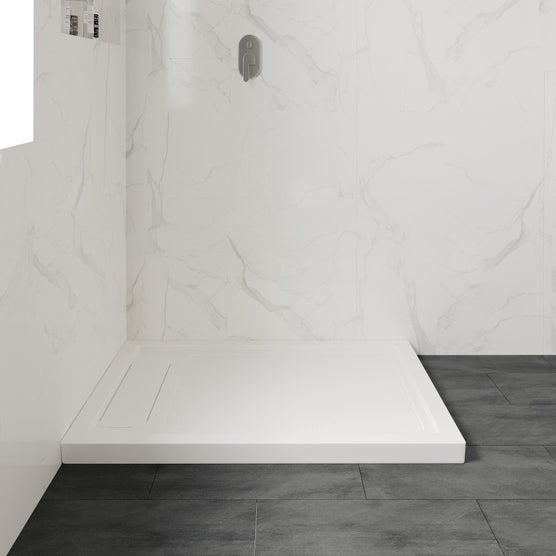 OVE Decors Adena Acrylic Shower Base in White (60 in. × 32 in. × 2.76 in.)