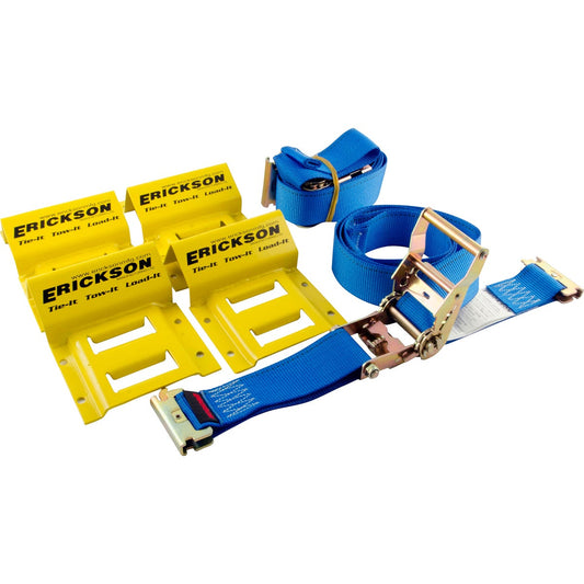 Erickson ATV Wheel Chock and Tie-down Strap Kit