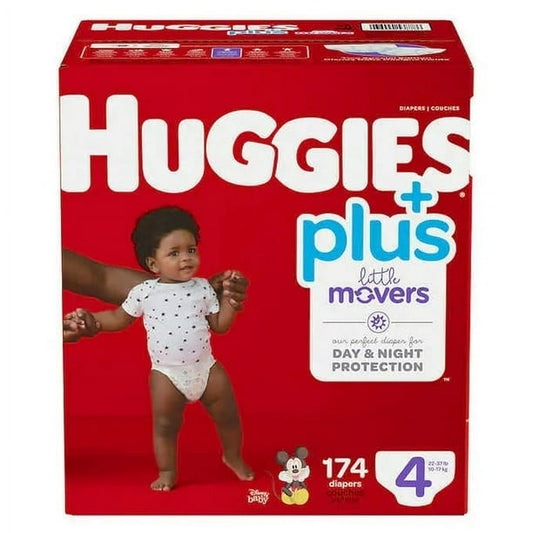 Huggies Little Movers Plus, Size 4, Pack of 174
