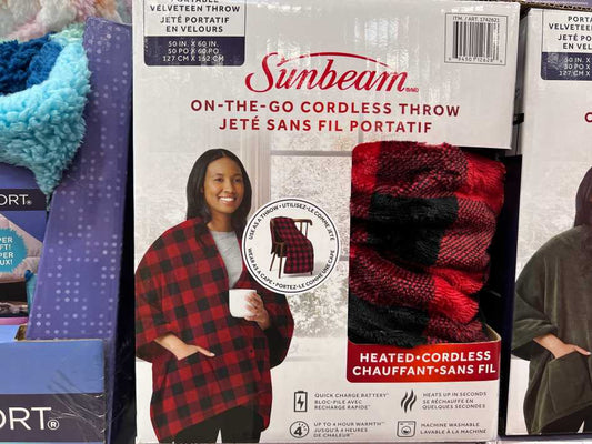 Sunbeam 96in x 60 in heated throw