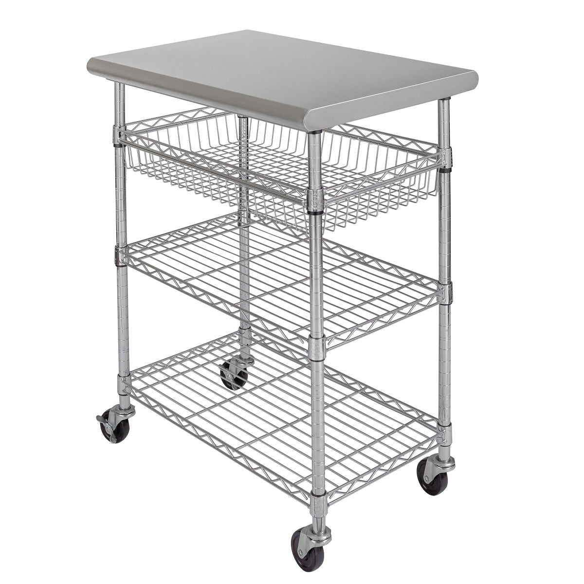 Seville Classics Stainless Steel Kitchen Cart