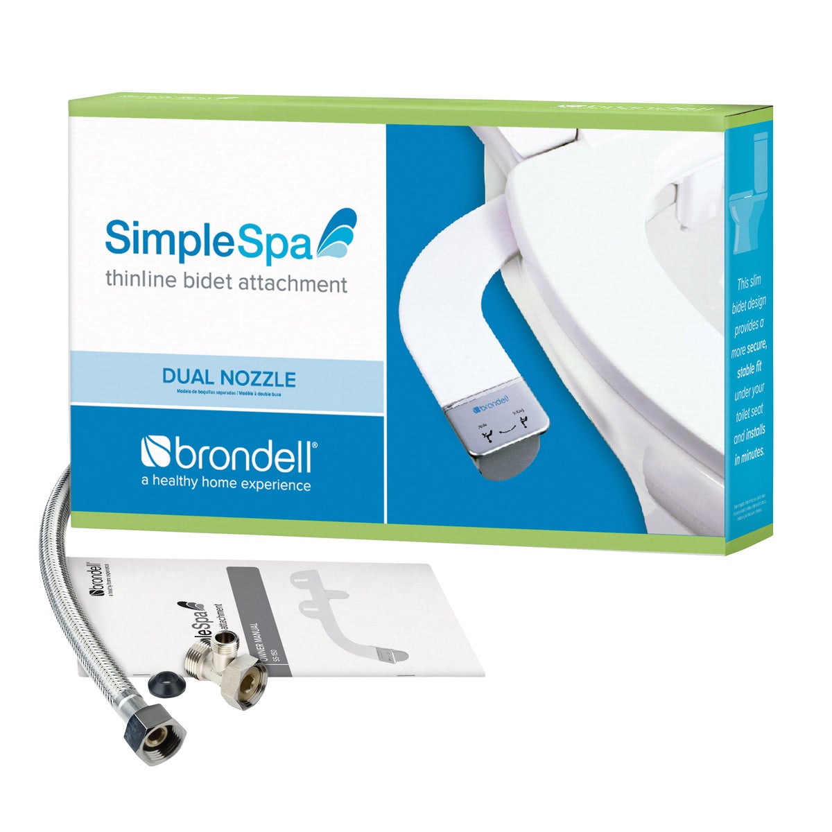 Brondell SimpleSpa Thinline Dual Nozzle Bidet