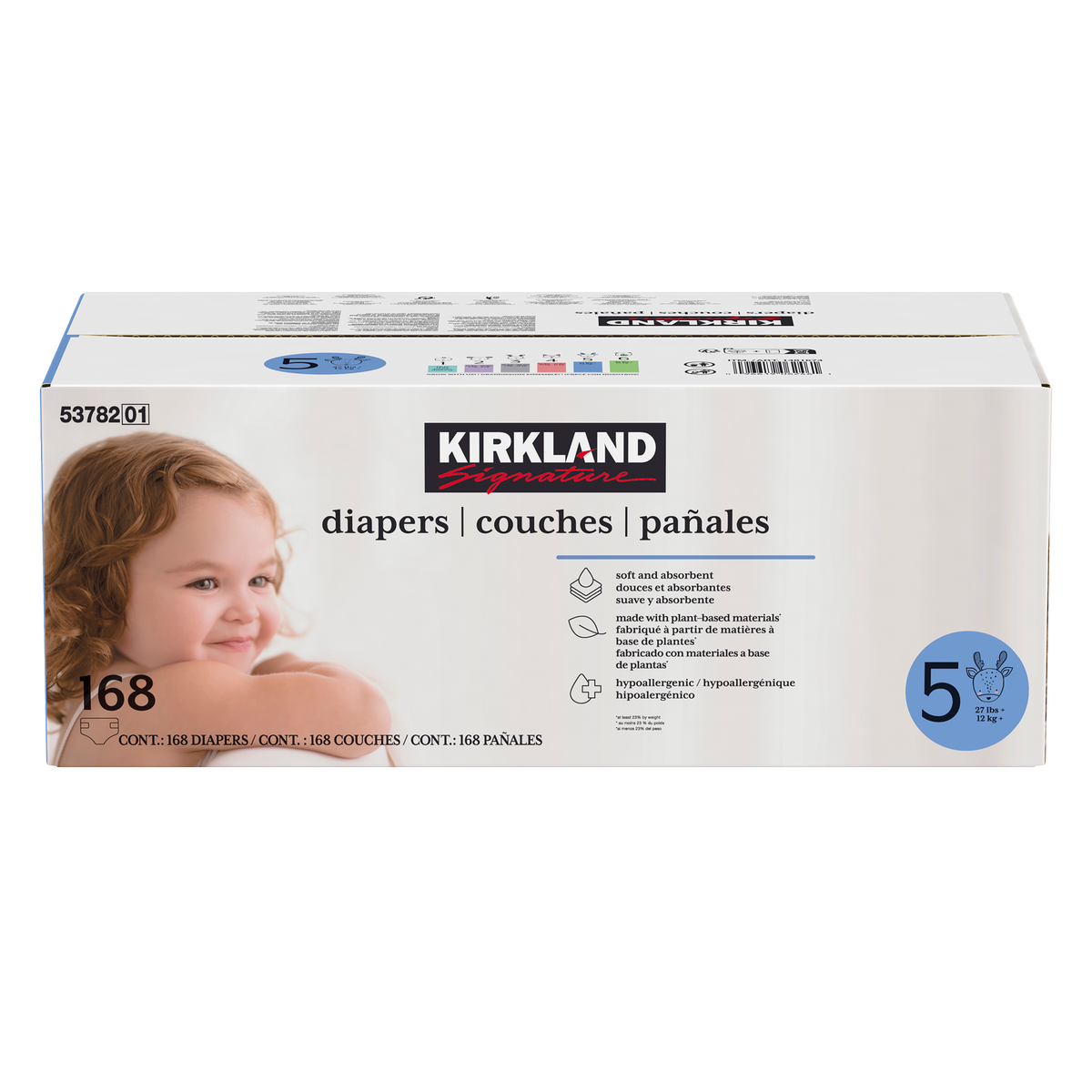 Kirkland Signature Diapers - Size 5 , 168 counts