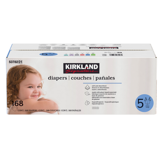 Kirkland Signature Diapers - Size 5 , 168 counts