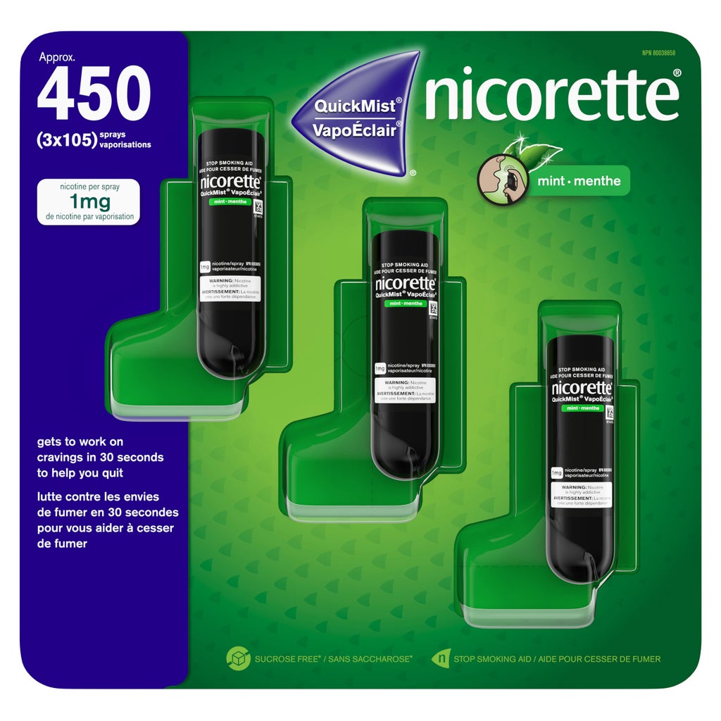 Nicorette QuickMist Fresh Mint 150 sprays pack