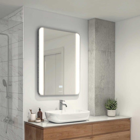 Bathroom Mirror with Light and Defog