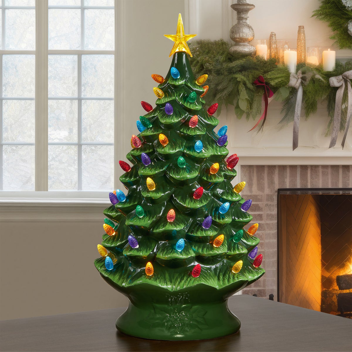 Ceramic Christmas Tree, 61 cm (24 in.)