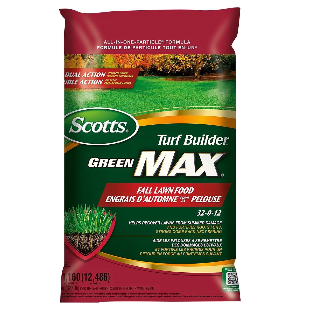 Scotts Turf Builder Green Max Fall Lawn Food 32-0-12