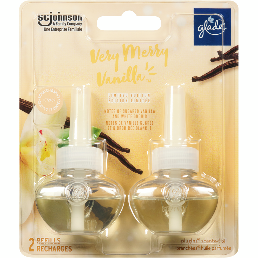Holiday Plugin Scented Oil Refill, Very Merry Vanilla™, 2 Refills