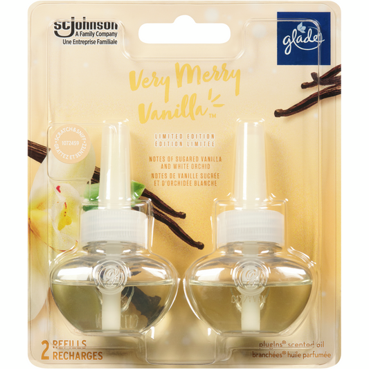 Holiday Plugin Scented Oil Refill, Very Merry Vanilla™, 2 Refills