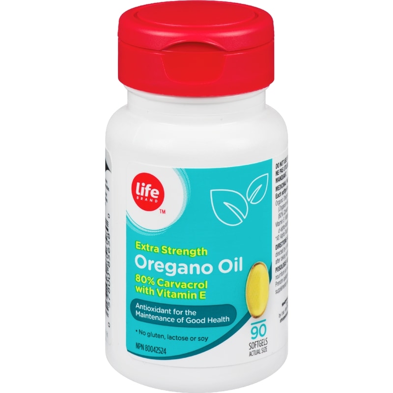Life Brand Extra Strength Oregano Oil, 90 Softgels