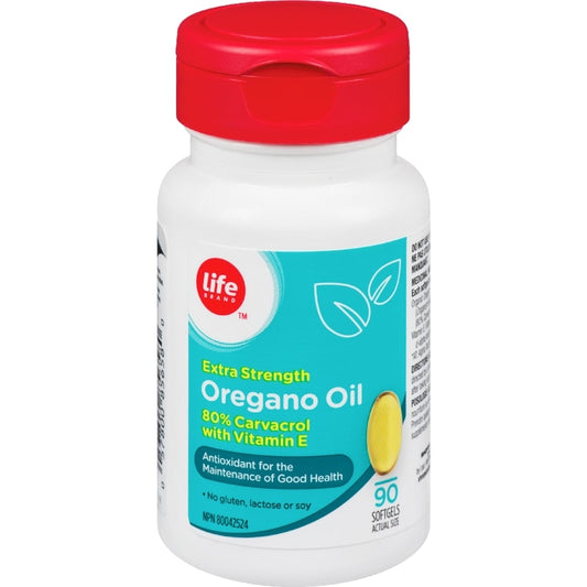 Life Brand Extra Strength Oregano Oil, 90 Softgels