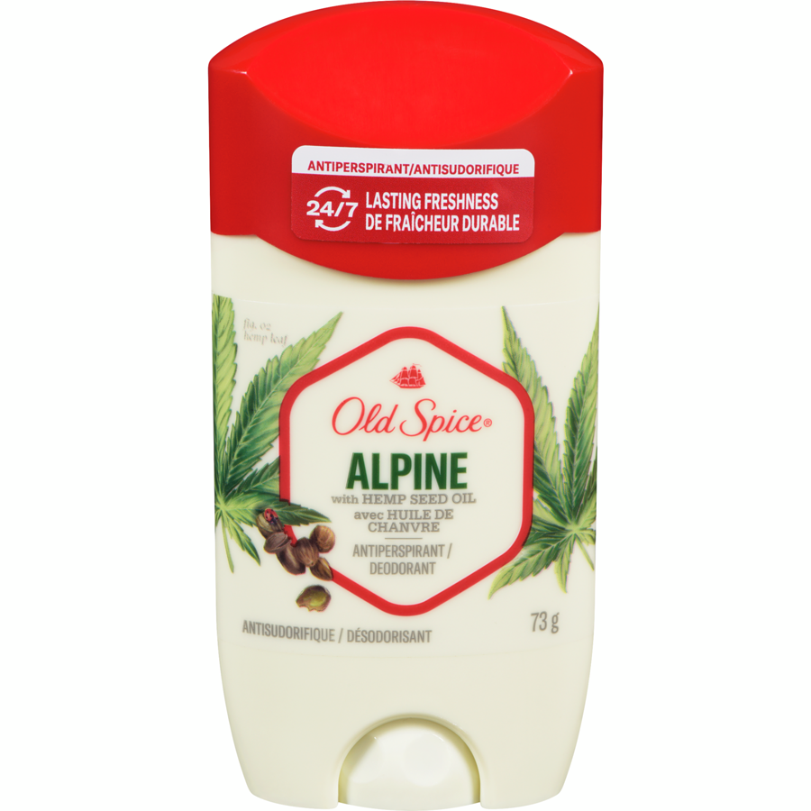Anti-Perspirant Deodorant for Men, Alpine with Hemp Seed Oil